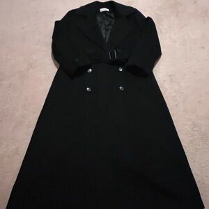 Calvin Klein full length Black Long Sleeve Coat
